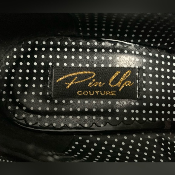 Sexy retro Pin Up black high heels size 8 brand new retro glam - Picture 5 of 5